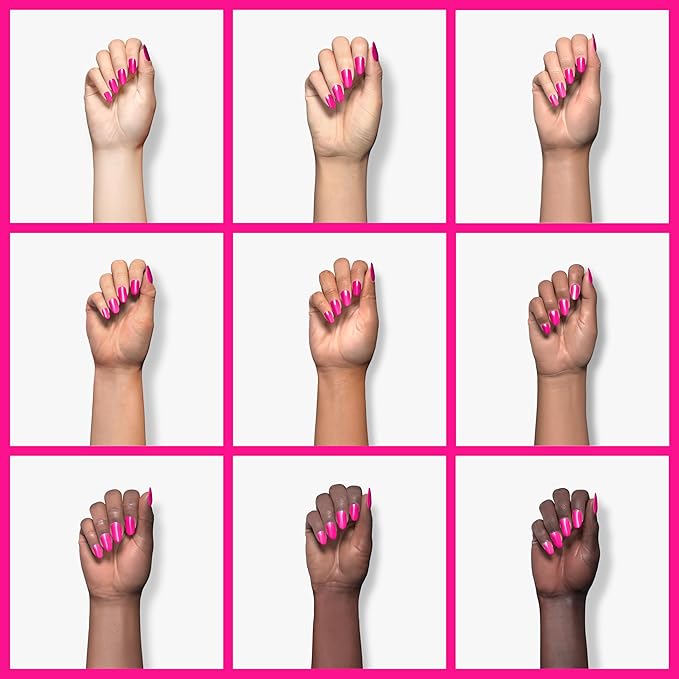 YTD Likomey Gel Nail Polish,15ml Hot Pink Soak Off Nails Gel,Salon Home DIY Nail Art Manicure Vivid Vibrant Neon Pink Fall Winter UV Color Varnish,CS025