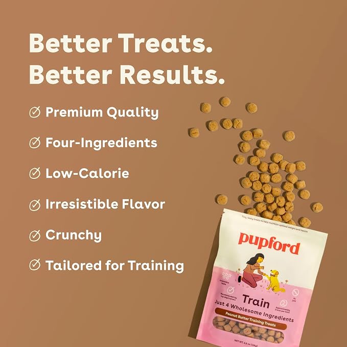 Pupford Training Treats for Dogs & Puppies (Peanut Butter, 10 oz)