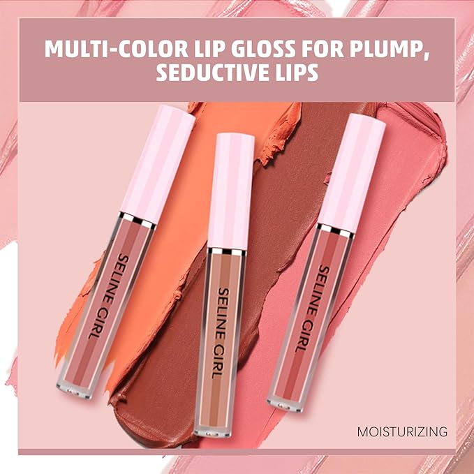 Matte Lip Gloss, Lip Gloss Silky Smooth Finish, Lipgloss Makeup Colorful and Creamy Texture, Lipstick for Every Occasion, Lip Oil Moisturizing and Hydrated #09