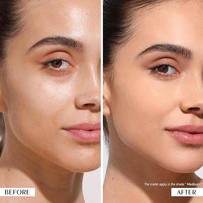 KYDA Mineral Powder, SPF 35, 4-in-1 Mineral Pressed Powder Foundation with Concealer and Setting, Matte Weightless Pressed Foundation, Light to Medium Coverage, #MEDIUM