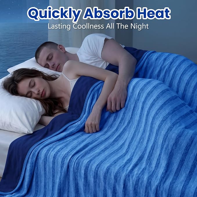 Cooling Blanket for Hot Sleepers Cold Summer Blanket Throw 100"x90" | Cold Summer Bed Blanket Keeps Cool for Night Sweats, Soft Lightweight Breathable Sofa Blankets for Kid Adults