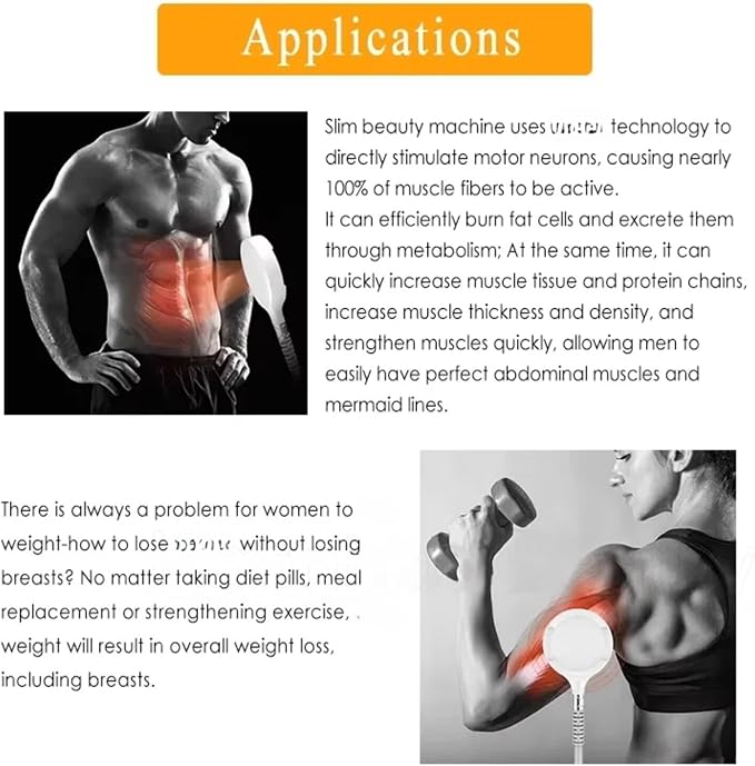 EMSNova Body Sculpting Machine Dual Handle Muscle Toning Shaping Device Home Use