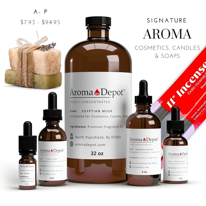 Aroma Depot Lick Me All Over Fragrance Oil 120ml Premium Lick Me All Over Essential Oil with Dropper for Candle Making, Soap Making & Bath Bombs. Undiluted & Alcohol-Free Scented Oil. (4 fl oz.)
