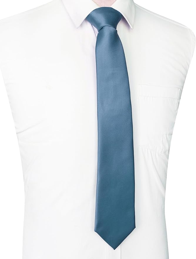 JEMYGINS Solid Color Tie Mens Necktie for Business and Wedding