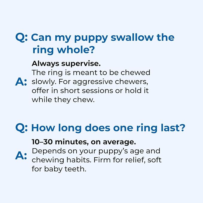 N-Bone Puppy Teething Rings, Taste of Texas Queso Con Carne Flavor, Natural Puppy Teething Chews, Helps Soothe Teething Gums, Calcium Enriched Chew Treats, 3 Rings
