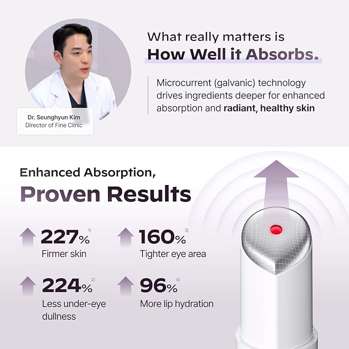 LG Pra.L Superform Galvanic Booster Mystic White, 1min booster for ageless skin, anti-aging and firming pocket booster, Korean skincare, glow on the go, Serum booster device, Gift, Stocking Stuffers