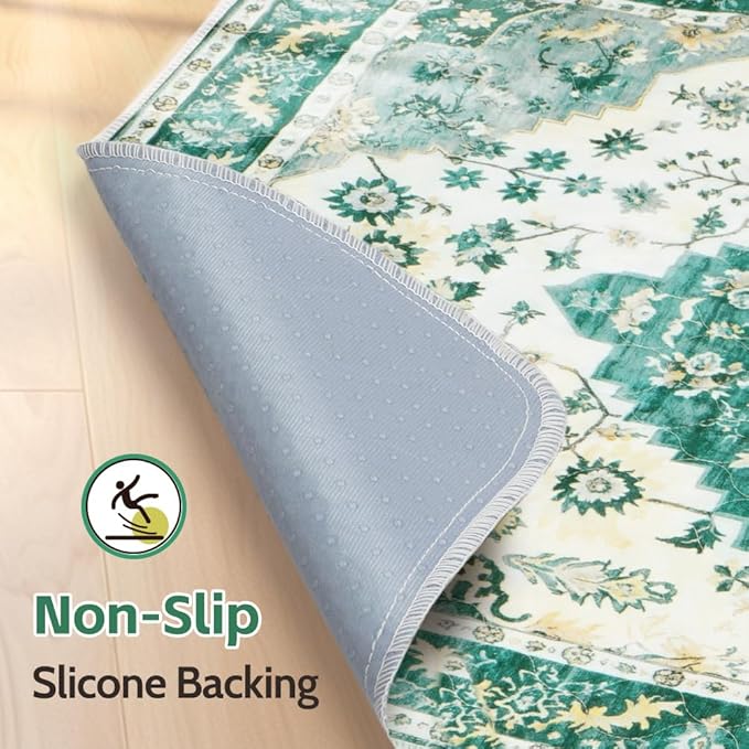 Washable Pee Pads for Dogs, 2 Pack Reusable Puppy Training Pads 60"x48" Super Absorbent Waterproof Dog Training Pads, Non-Slip Potty Pads, Whelping Pads Litter Mat Green Medallion