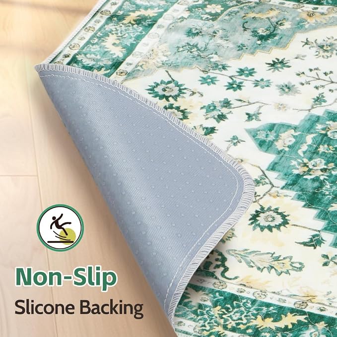 Washable Pee Pads for Dogs, 2 Pack Reusable Puppy Training Pads 24"x18" Super Absorbent Waterproof Dog Training Pads, Non-Slip Potty Pads, Whelping Pads Litter Mat Green Medallion
