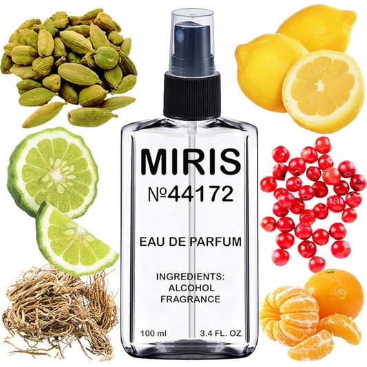 MIRIS No. 44172, Inspired by Prive Vetiver d Hiver, Long-Lasting Eau de Parfum for Men, Spray 3.4 Fl Oz / 100 ml