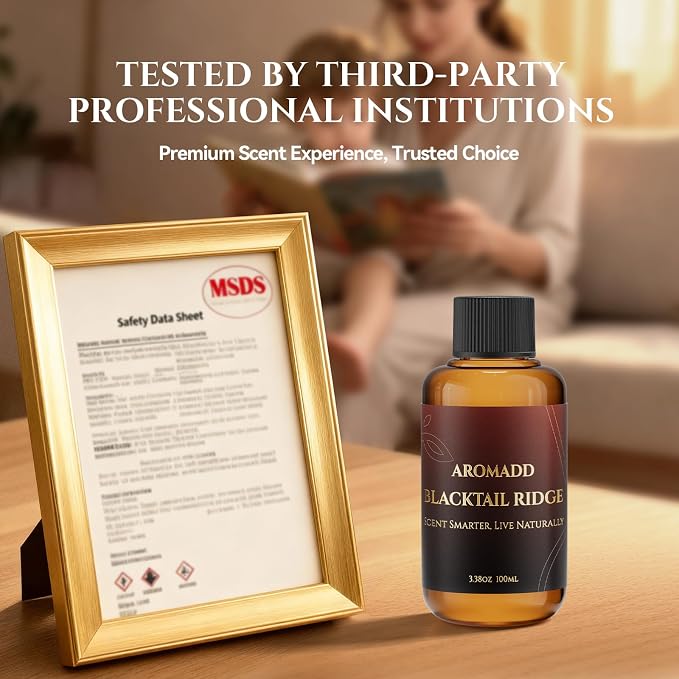 AROMADD AROMADD Blacktail Ridge Hotel Diffuser Oil Inspired by Luxury Hotel Collection Scent, Woody Sandalwood & Fir Aroma, Premium Fragrance Oil for Waterless Diffuser,Long-Lasting,3.38 fl oz(100 mL)