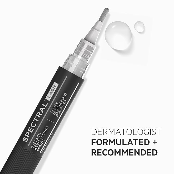DS Labs Spectral.LASH Women's Multi-Peptide Eyelash Conditioning Serum - Supports Longer, Fuller, Thicker, Looking Lashes, Safe for Lash Extensions, Oil-Free, Paraben & Sulfate Free, Cruelty Free