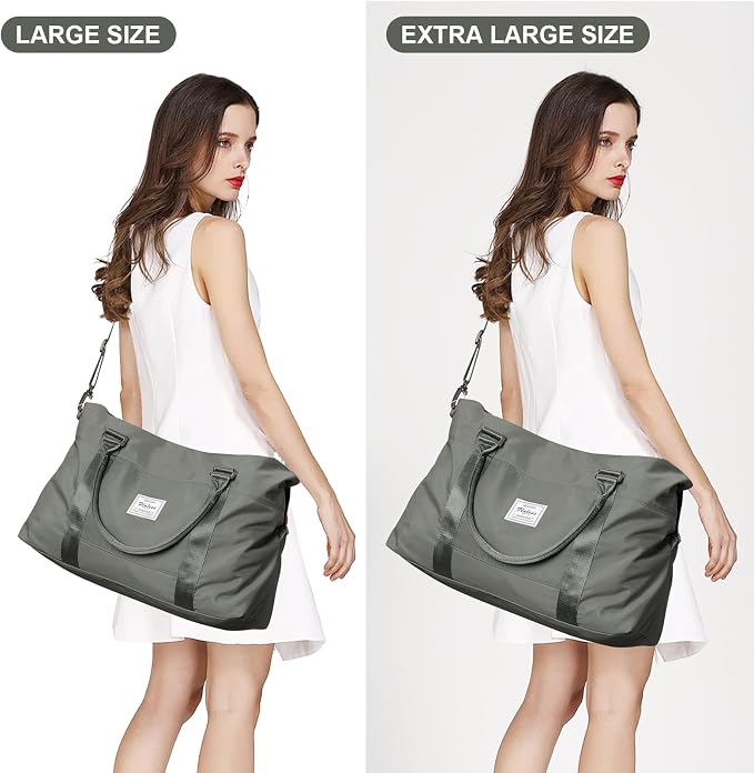 Travel Duffel Bag, Carry On Overnight Weekender Bags for Women | Travel Bag with Wet Pocket & Trolley Sleeve, For Spirit Airlines 18x14x8 Personal Item Bag