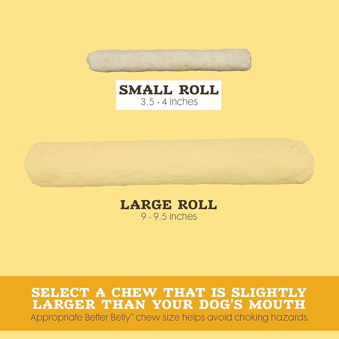 Better Belly Chicken Liver Small Rawhide Rolls, 20-Count (Pack of 2)
