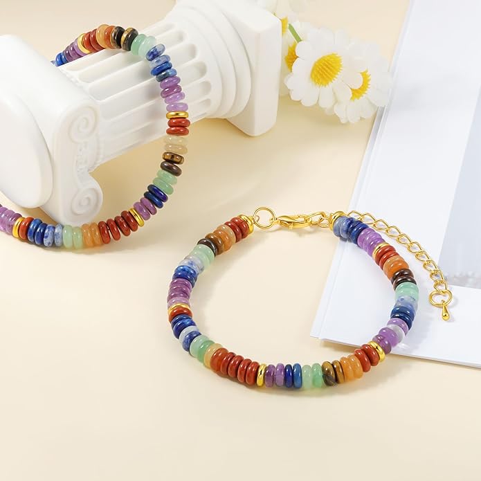 Yavannah Crystals and Healing Stones Beaded Bracelets Stress Relief Spiritual Gifts for Women