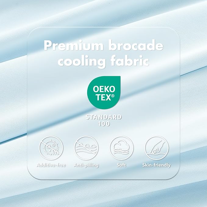 Cooling Blanket Throw - Arc-Chill Q-Max >0.5 Cool Summer Blanket for Hot Sleepers - Double Design Lightweight Blanket Absorbs Heat to Keep Cool on Warm Nights(50"x70") Blue