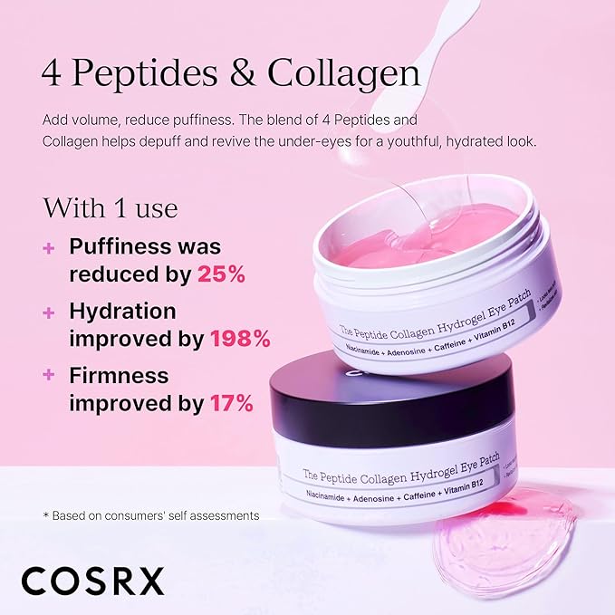 COSRX Snail Mucin Hydrogel Mask + Peptide Collagen Hydrogel Eye Patch