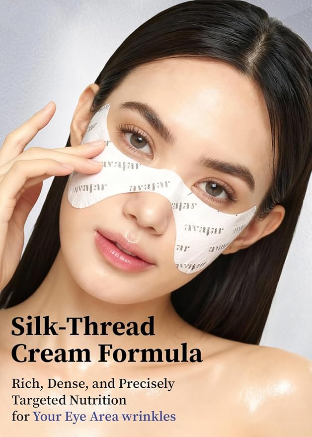 Avajar Collagen Eye Patches, Premium PDRN Anti-Aging Under Eye Patches for Wrinkles & Dark Circles with Peptides and Niacinamide, Firming & Hydrating Korean Skincare Eye Mask for Women, 5 Sheets