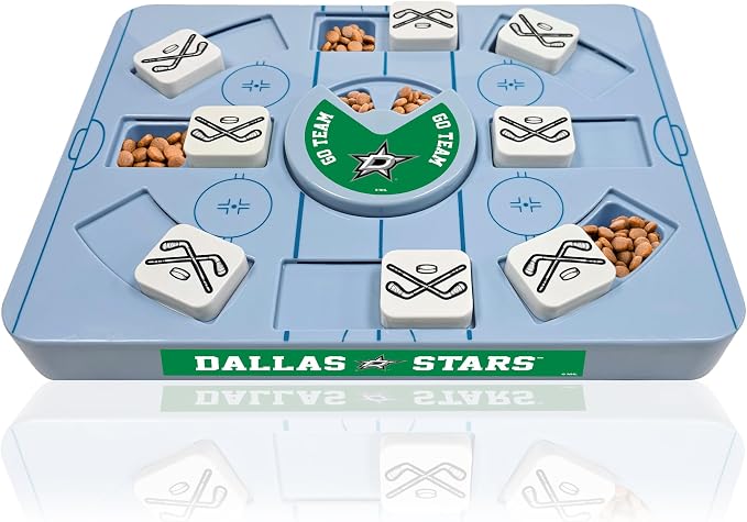 Pets First NHL Dallas Stars Large Puzzle Toy, New Size, Interactive Dog Treat & Slow Feeding Toy