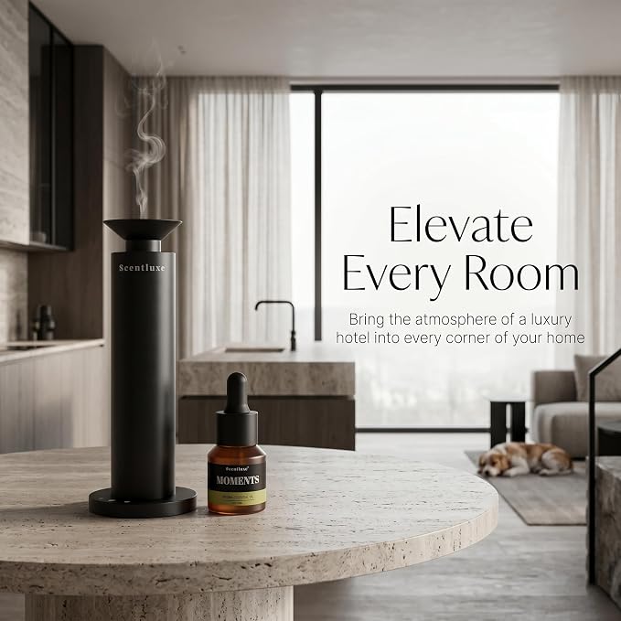 Scent Diffuser Oil - Moments - Inspired by JW Marriott for Home Premium Fragrance Oil for Ultrasonic and Waterless Diffusers and Crafting - 15 mL, Glass Bottle with Dropper