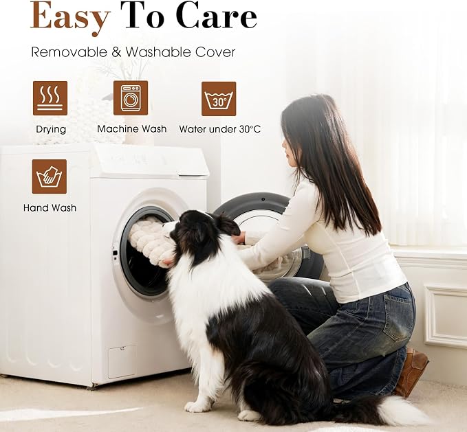 Extra Large Dog Bed Orthopedic Foam with Waterproof Lining | Egg crate foam for joint support. Soft plush surface. Non-slip bottom. Removable & machine washable cover. OEKO-TEX certified