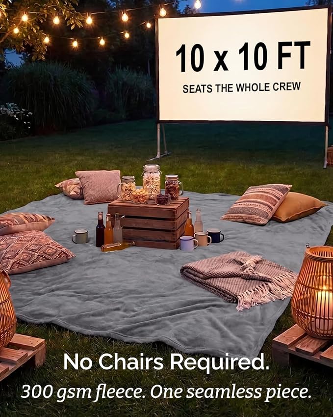 Ultra Soft Fleece Blanket Oversized King Size - Flannel Fleece Luxury Blanket - Lightweight for Couch Bed Chair - Thick, Warm and Breathable - All Season Cozy, Dark Grey