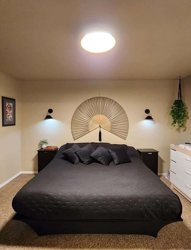ChumDecor Bamboo Fan Wall Decor, Japanese Wall Fan Decoration, Gray 40 in | Large Oriental and Asian Style Hanging Decoration for Above the Bed Headboard Dresser or an Empty Living Room Space