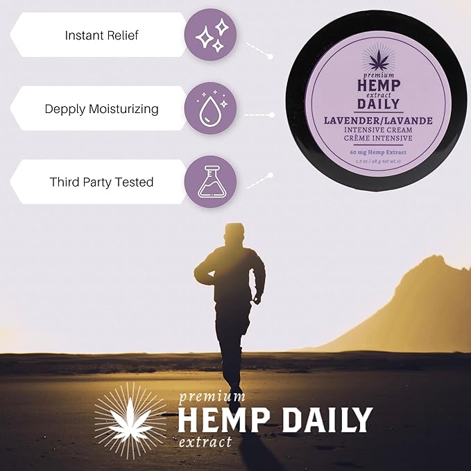 Intensive Cream - Muscle, Knee, Joint, Back, Neck and Shoulder Topical Rub - Organic | 1.7 Ounces (Lavender, Pack of 2)