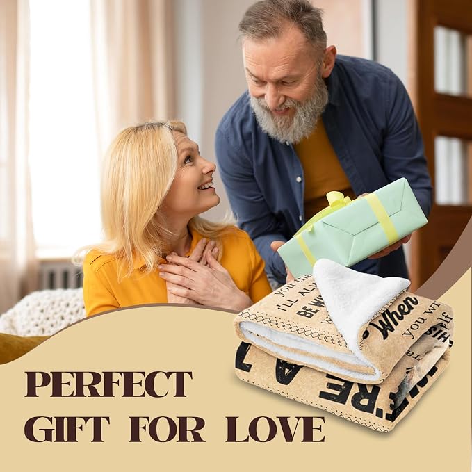 Wedding Anniversary Romantic Gifts for Wife Husband Her Him Blanket 50"x60" | Gifts for Women Men on Birthday Wedding Anniversary Mother's Day Christmas Valentine's Day