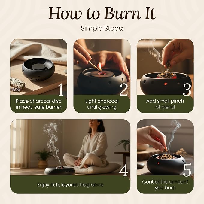 Loose Botanical Aromatic Blend – Natural Home Fragrance Aroma – Handcrafted Plant-Based Aromatic Materials – 2.22 oz Trio Set