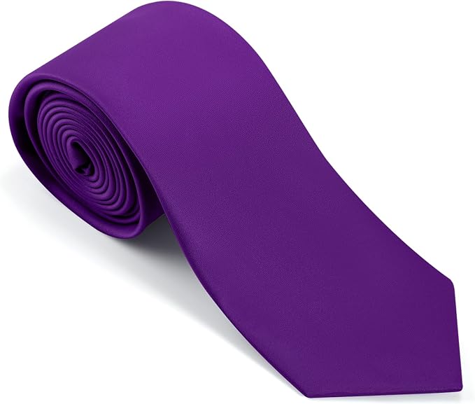 Black Tie Set in Gift Box Mens Solid Color 3.15" (8CM) Black Necktie and Pocket Square Set