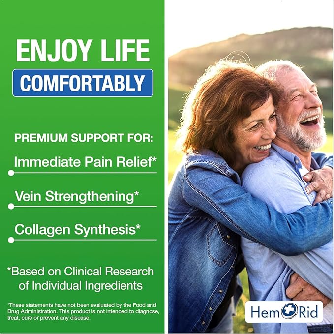HemRid Max and Maximum Strength Lidocaine Cream - Hemorrhoid Relief Bundle for Fast Internal & External Support - Hemorrhoid Pills & Hemorrhoidal Lidocaine Cream for Rapid Comfort & Soothing Care