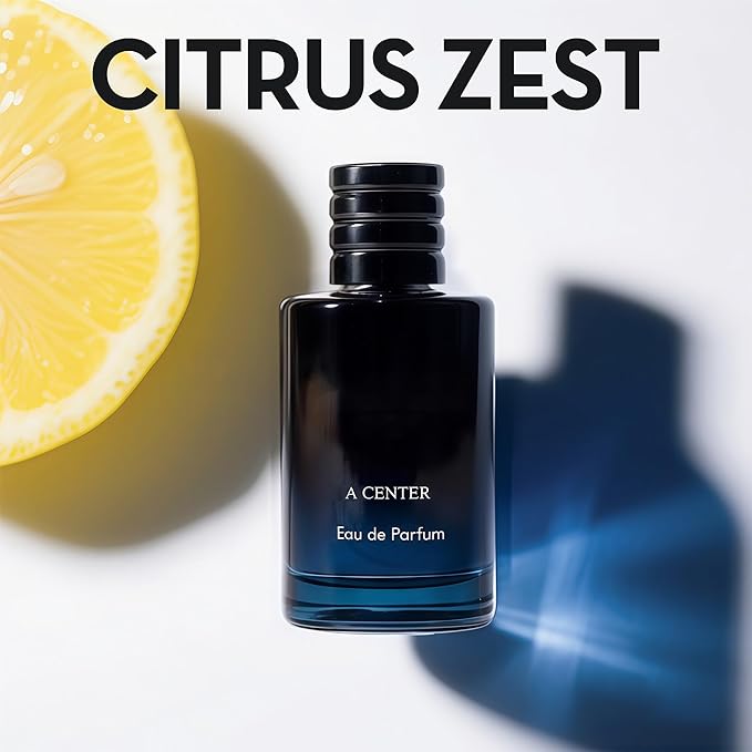 A CENTER Men's Cologne Include 4 Variety Pack Perfume Gift Set- 3.4 Fl Oz Each Eau De Parfume Tobacco,Musk,Woody,Masculine Scent Long Lasting Fragrance(Bundle K)