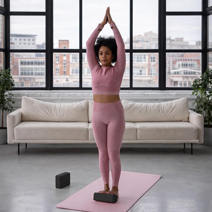 GOGO Yoga Blcok 9"x6"x3" Soft Foam Brick, Yoga Props for Pilates Meditation Exercise Workout Dance
