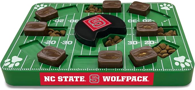 Pets First NCAA North Carolina Tarheels State Puzzle Toy, Puzzle Treat Dog Toy, Interactive Dog Treat Toy, Dog Puzzle Feeding Slow Toy