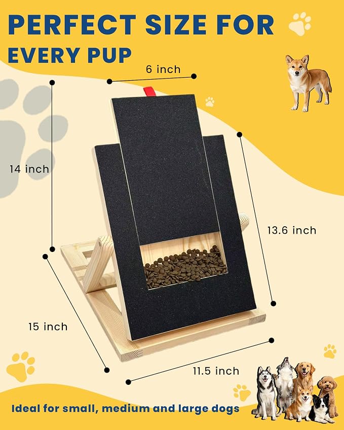 Adjustable Dog Nail Scratch Board with Treat Drawer