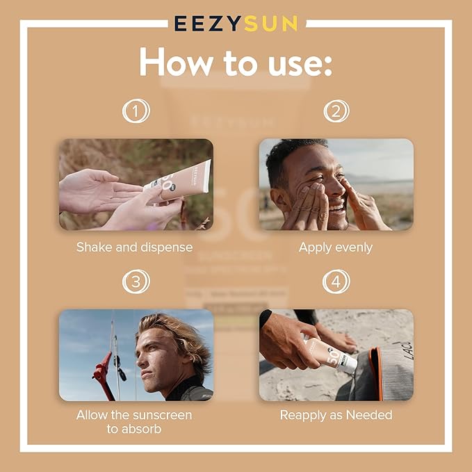 Mineral SPF 50 Sunscreen | Infused with Aloe Vera | Vegan and Cruelty-Free | Hawaii 104 Reef Act Compliant | Broad Spectrum with UVA/UVB Protection | Natural & Non-Oily | 3.3 FL OZ