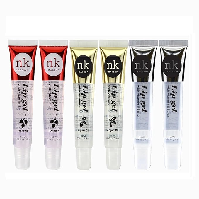 NICKA K NEW YORK Lip Gel, Hydrating, Lightweight, Glides on Effortlessly, Non Sticky Finish Lip Gel Colors (AMZ013)