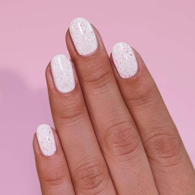 ILNP Heart To Heart - Creamy White Speckled Nail Polish