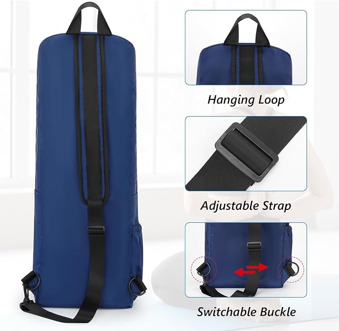 VISEMAN Yoga Mat Bag Carrier Waterproof Yoga Backpack with Multi Pockets, Lightweight Adjustable Yoga Bag for Mat, Yoga Blocks, Yoga Accessories