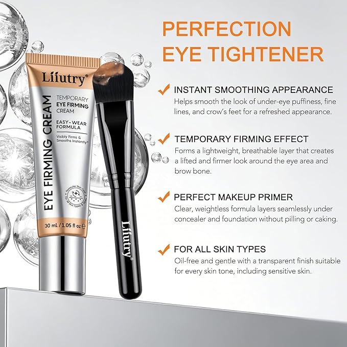 Instant Eye Tightener Cream, Under Eye Cream, Eye Cream for Puffiness and Bags Under Eyes, Retinol Eye Cream Anti Aging, Instantly Tightens and Smooths Dark Circles Wrinkles for Men & Women (2 Pack)