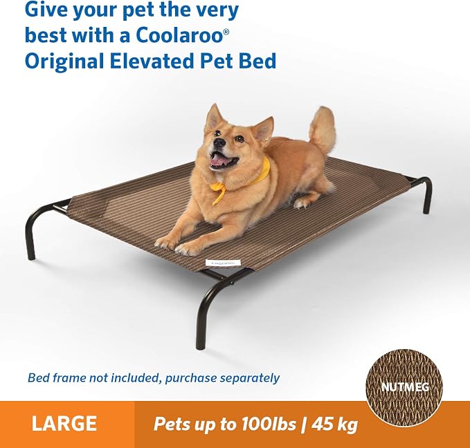 Coolaroo Original Pet Bed Replacement Cover - Nutmeg - Large (43.5" x 31.5") (Pack of 3)