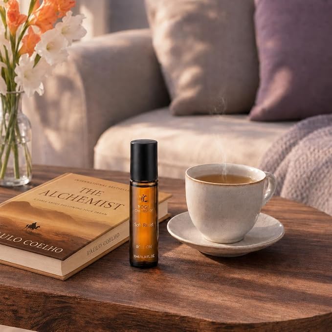 Soft Reset Essential Oil Roll-On 10 ml / 0.34 fl oz Pre-Diluted Pulse Point Aromatherapy Blend for Calm and Ease Herbal Earthy Floral