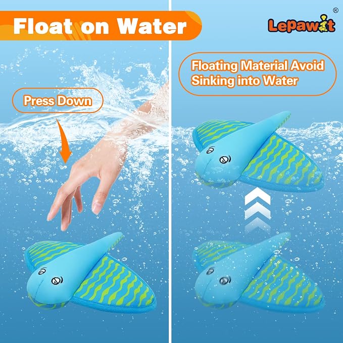 Squeaky Dog Toys, Floating Dog Toys for Indoor or Outward Play, Interactive Dog Gifts for Small and Medium Dogs – Manta