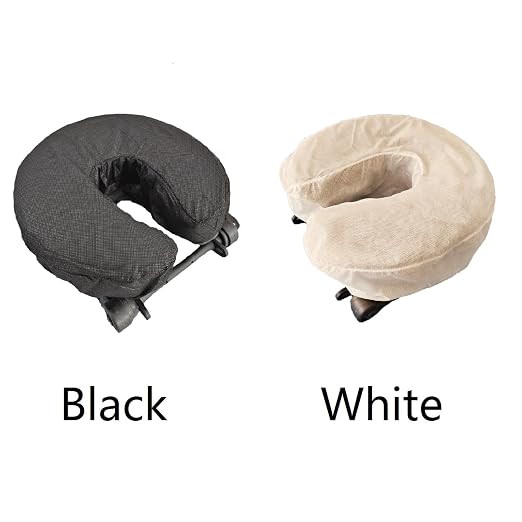 ZMDREAM Headrest Covers Fitted Disposable Massage Face Cradle Covers Stretchy Universal Size Black 600PCS