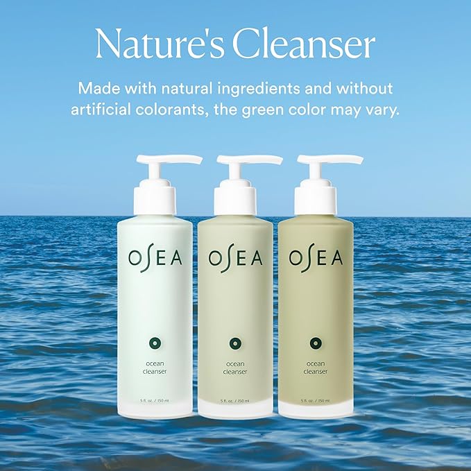 OSEA Ocean Cleanser 5 oz - Nourishing Facial Cleansing Gel - Mineral-Rich Face Wash - Gentle Face Cleanser - Clean Beauty Skincare - Vegan & Cruelty-Free Facial Wash
