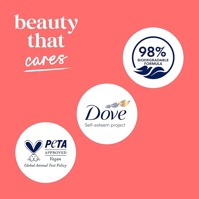 Dove Body Wash Rebalance White Peach & Rice Milk For 24hr Lotion-Soft Skin Moisturizing Skin Cleanser with No Sulfates No Parabens 30.6 oz (Pack of 3)