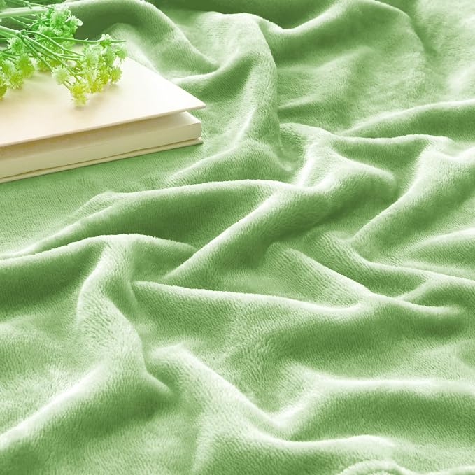 BEDELITE Fleece Blanket Soft Plush King Bed Blanket Grass Green 108"x90" | Ultra Soft Fleece, Plush Microfiber, Lightweight Warmth, All Season Comfort, Fade Resistant, Machine Washable