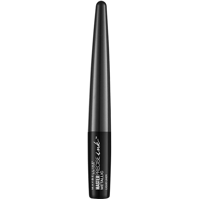 Maybelline New York Master Precise Ink Metallic Liquid Liner, Black Comet, 0.06 Fluid Ounce