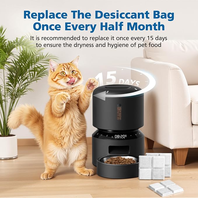 15 Pack Pet Food Desiccant Bags for Petlibro Automatic Cat dog Feeders | Keep Pet Food Dry and Fresh, for Model PLAF001, PLAF101, PLAF005, PLAF006, PLAF103, PLAF203