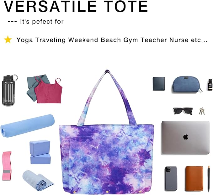 Yoga Mat Bag Yoga Bags and Carriers Fits All Your Stuff Yoga Tote Bag with Zipper Pocket Yoga Mat Carrier Pilates Bag Take in Out Mat Easily